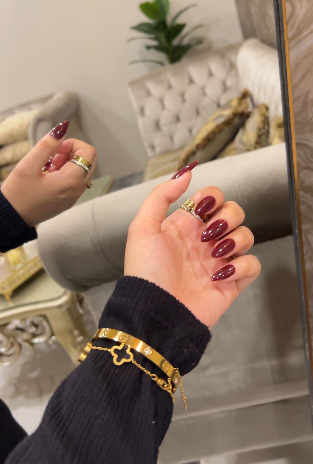 Wine & Dine Nails Medium Wear Length🍷💋✨