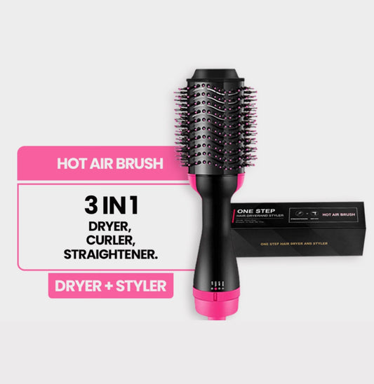 ONE STEP HOT AIR BRUSH ( DRYER + STRAIGHTENER )