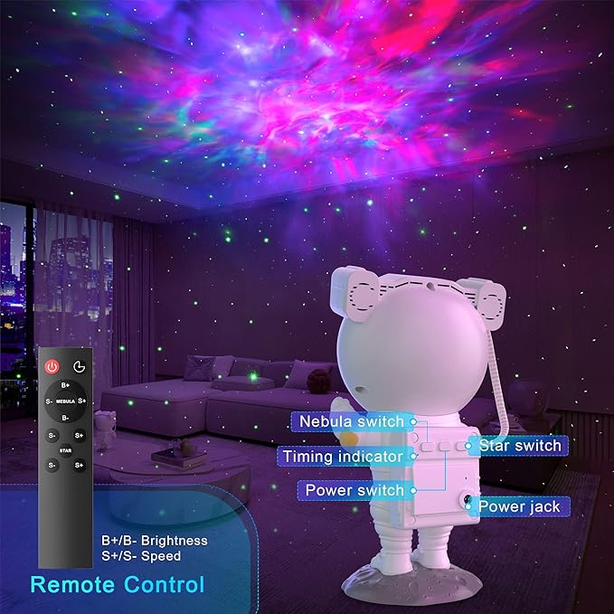Star Projector Galaxy Light, Astronaut Light Projector