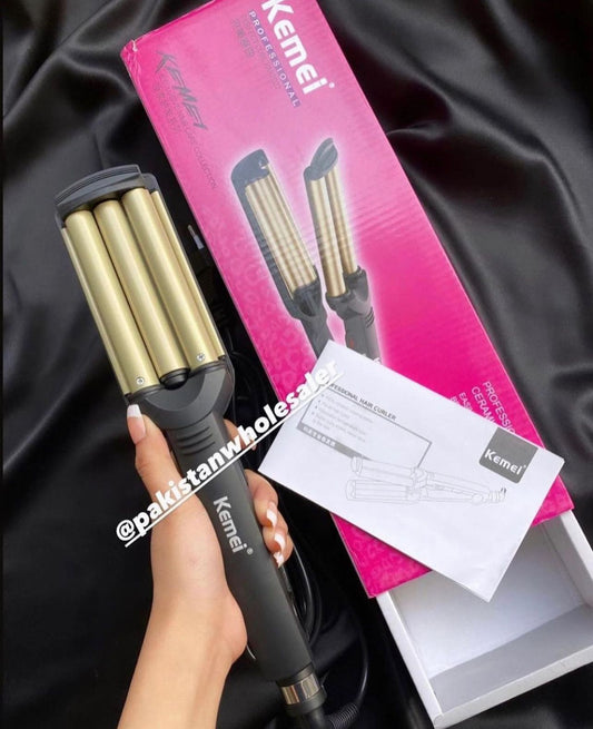Kemei 3 Barrel Hair Waver